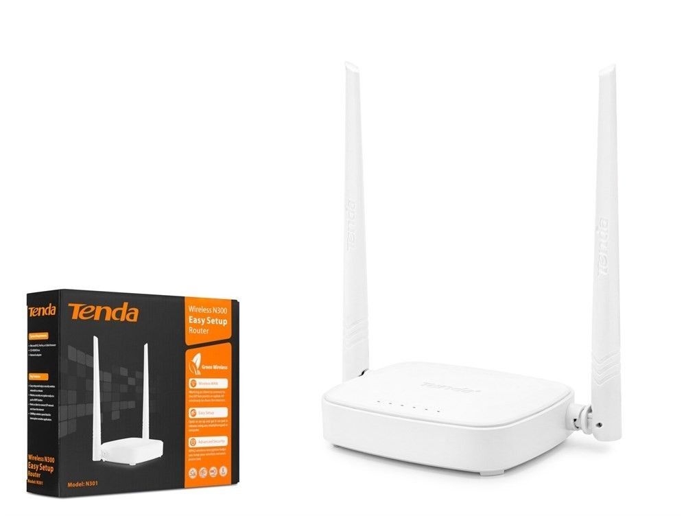 Tenda N301 4 Port Wifi-N 300 Mbps Router/Ap
