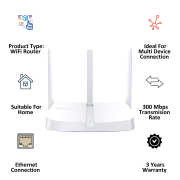TP-LİNK MERCUSYS MW305R 300Mbps Wireless N Router